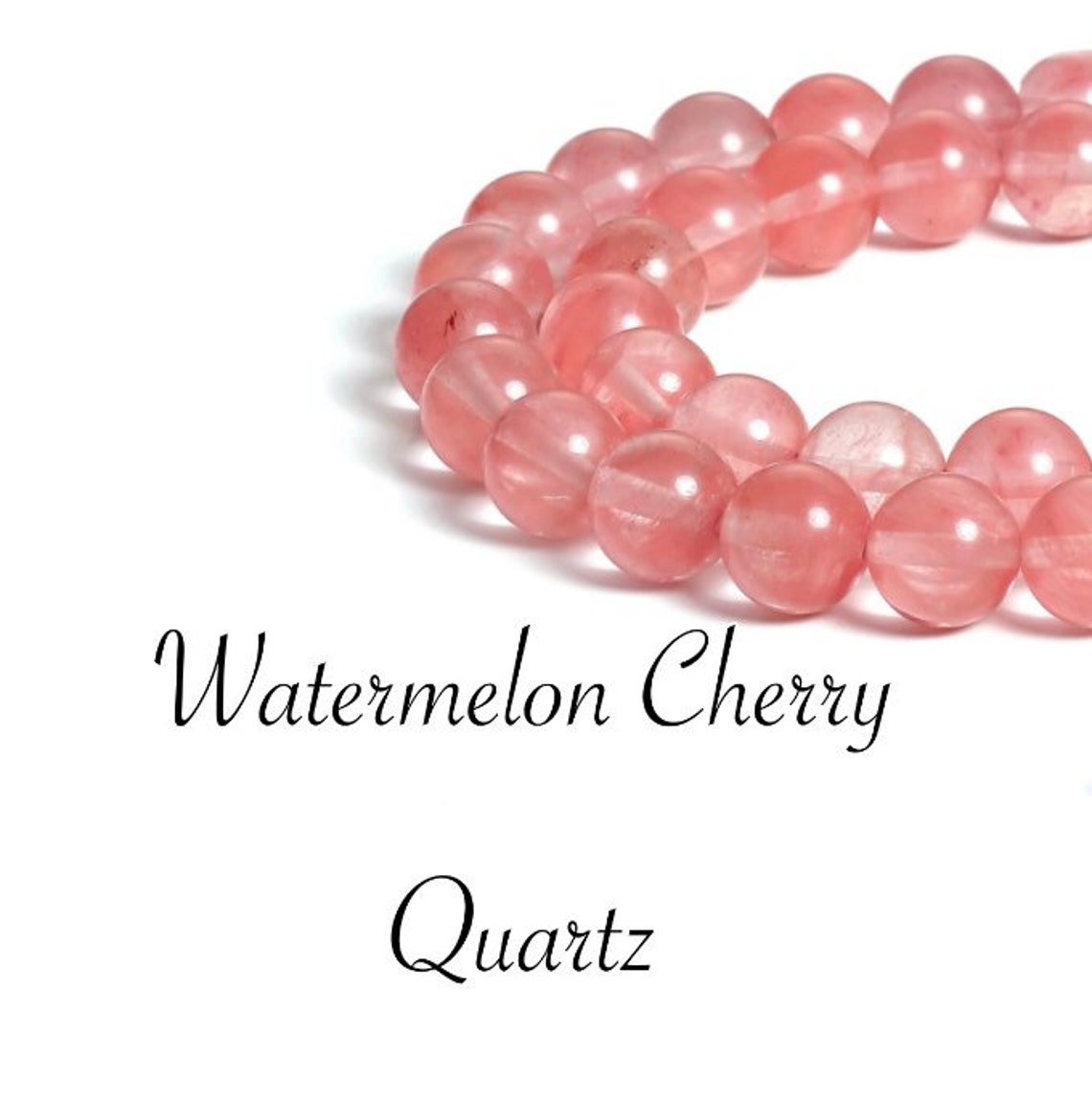 Watermelon Cherry Quartz Earrings Crystal Bead Earring Etsy UK