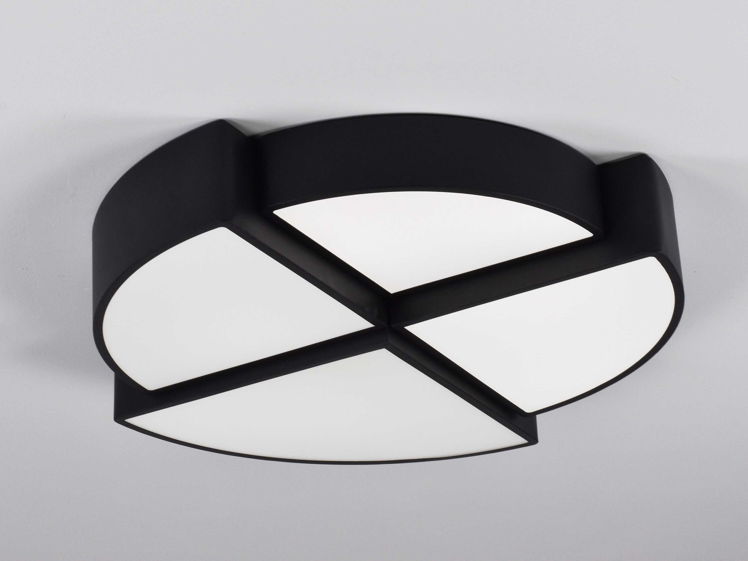 Minimalistic ceiling lamp Lighthub black 60W warm color 3000K Etsy