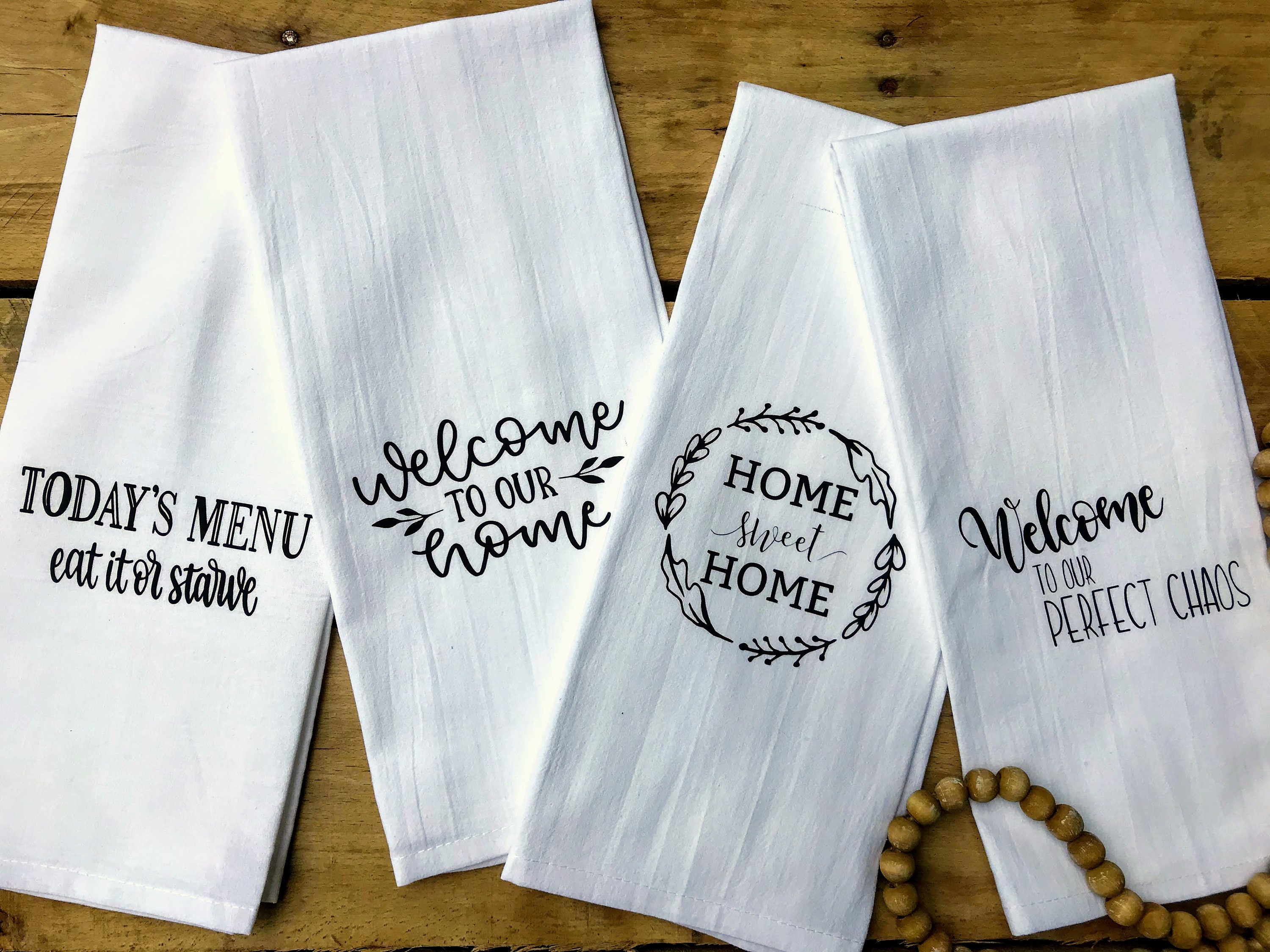 Farmhouse Cotton Kitchen Towels Etsy UK