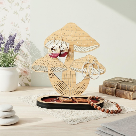 Mushroom Earring Holder