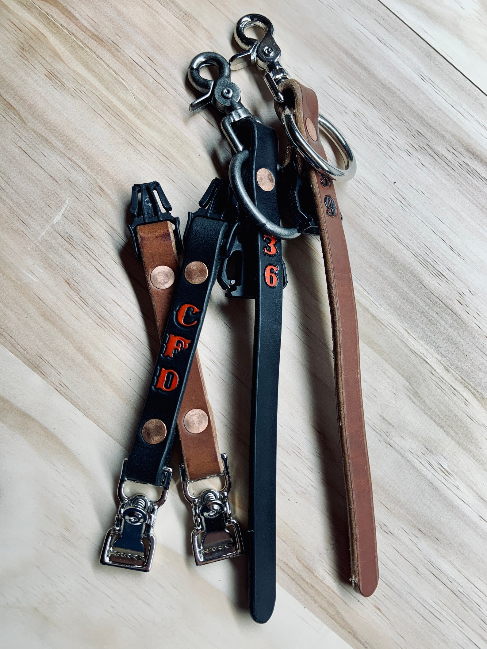 Firefighter Leather Glove Holder Etsy