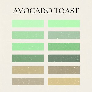 Avocado Toast Procreate Palette
