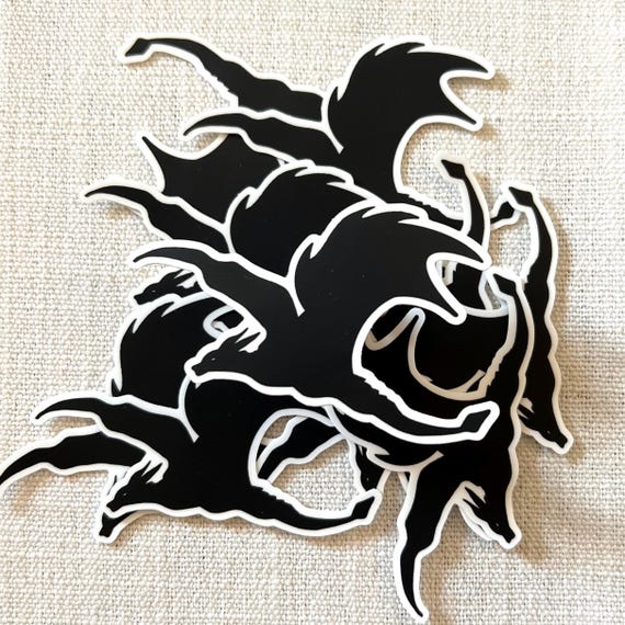 Fantasy Dragon Silhouette Sticker Kindle Paperwhite Sticker