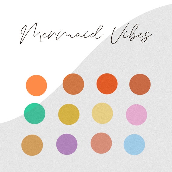 Mermaid Vibes Procreate Palette