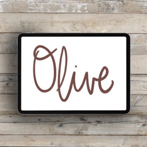Olive Procreate Brush
