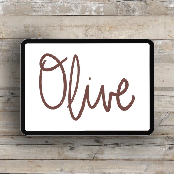 Olive Procreate Brush