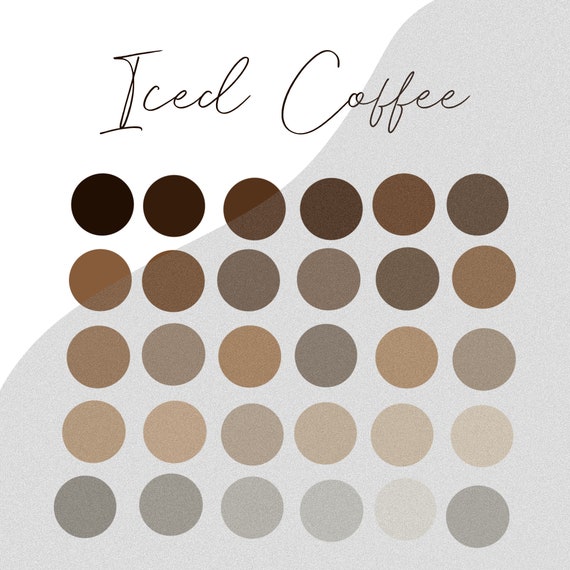 Ice Coffee Procreate Palette