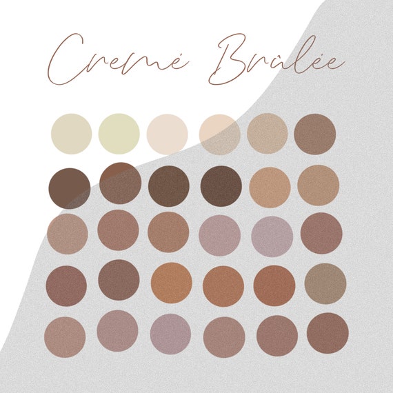 Crème Brûlée Procreate Palette