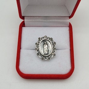 Sterling Silver Ring w/ Marcasite, Guadalupe Full