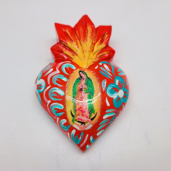 Small Handmade Guadalupe Heart