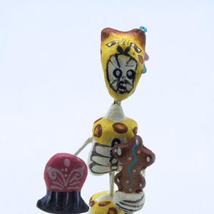 Handcrafted Day of the Dead Jaguar Dancer