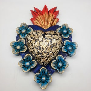 Hand-carved Milagro Heart