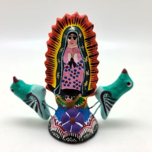 Handmade Clay Mini Guadalupe Figure