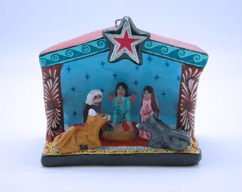Handcrafted Mexican Nativity, Medium