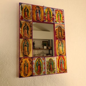 Guadalupe Folk Art Mirror