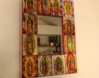 Guadalupe Folk Art Mirror