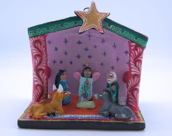 Handcrafted Mexican Nativity, Large