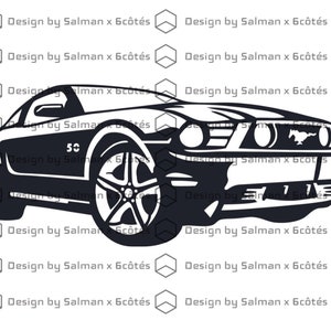 MUSTANG Cutfile svg dxf ai cdr