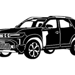 Dacia Duster 2024 cutfile svg dxf ai