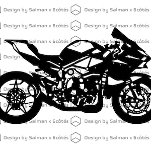 KAWASAKI H2R Cutfile laser cnc svg dxf ai