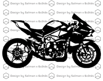 KAWASAKI H2R Cutfile laser cnc svg dxf ai