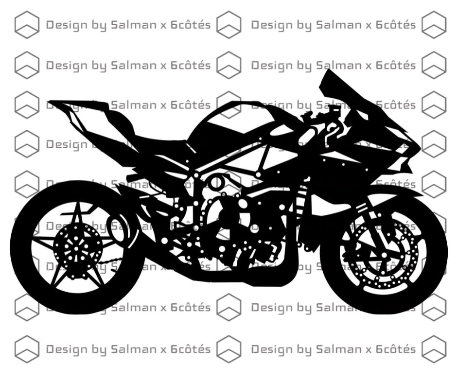KAWASAKI H2R Cutfile Laser Cnc Svg Dxf Ai - Etsy