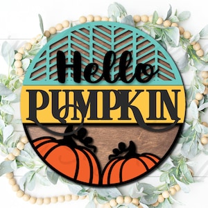 Hello Pumpkin SVG For Glowforge | Fall Laser Cut Files | Fall Glowforge Files | Fall SVG Glowforge | Fall SVG Laser Files | Pumpkin Svg File