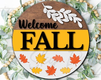 Welcome Fall SVG For Glowforge/Laser | Glowforge Files Fall | Fall Laser SVG | Fall Laser Files | Laser Cut Files | Glowforge SVG Hello Fall