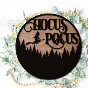 Hocus Pocus SVG | Glowforge Files Halloween | Halloween Laser Cut Files ...