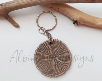 Wood Slice Keychain File | Keychain SVG Glowforge | Keychain SVG Laser | Wood Slice Svg | Blank Keychain Svg | Keychain Svg Round | Tree Svg