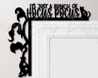 Hocus Pocus SVG Door Corner Svg Glowforge | Hocus Pocus SVG | Glowforge Files Fall | Halloween Laser Cut Files | Hocus Pocus SVG Glowforge