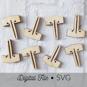 Glowforge Pins SVG File | Glowforge Pin File Instant Download | Pins For Glowforge Tray | Glowforge Files | Glowforge SVG Files | Tray Pins