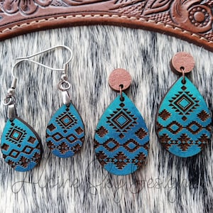 Aztec Earring SVG Bundle Glowforge Western Earrings SVG Laser Aztec SVG Files Tribal Earring Svg Western Earring Svg Glowforge Earrings Boho