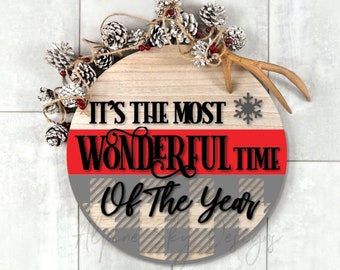 Its The Most Wonderful Time Of The Year SVG Glowforge | Glowforge Christmas Files | Christmas Sign SVG | Christmas Svg Files | Laser Files