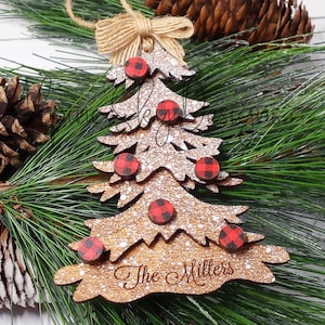 Christmas Tree Ornament SVG For Glowforge | Christmas Tree SVG | Glowforge Ornament Files | Glowforge Files Christmas | Ornament Svg Laser