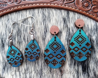 Aztec Earring SVG Bundle Glowforge Western Earrings SVG Laser Aztec SVG Files Tribal Earring Svg Western Earring Svg Glowforge Earrings Boho