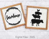 Glowforge Farmhouse Files BUNDLE | Glowforge SVG Files | Glowforge Farmhouse Signs | Farmhouse SVG Glowforge | Laser Files Home Decor File