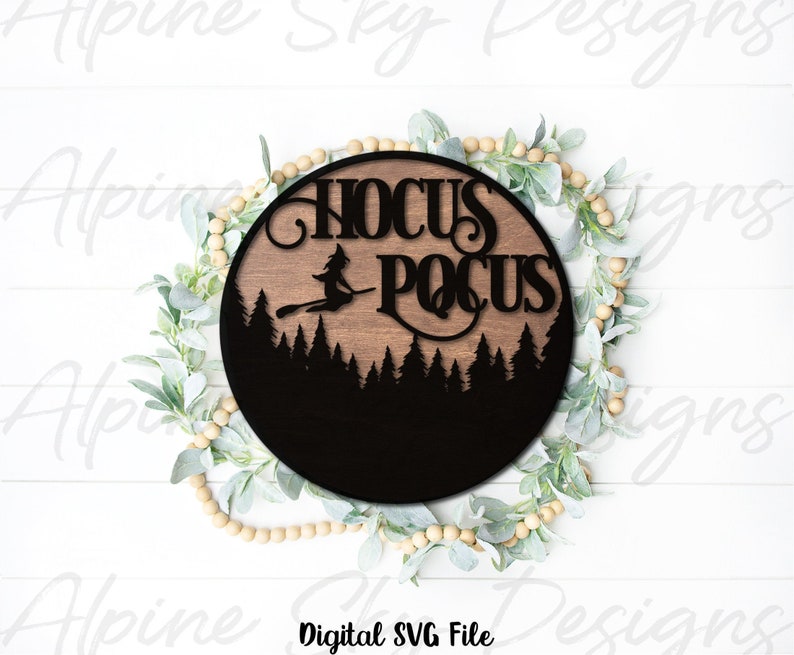 Hocus Pocus SVG | Glowforge Files Halloween | Halloween Laser Cut Files ...