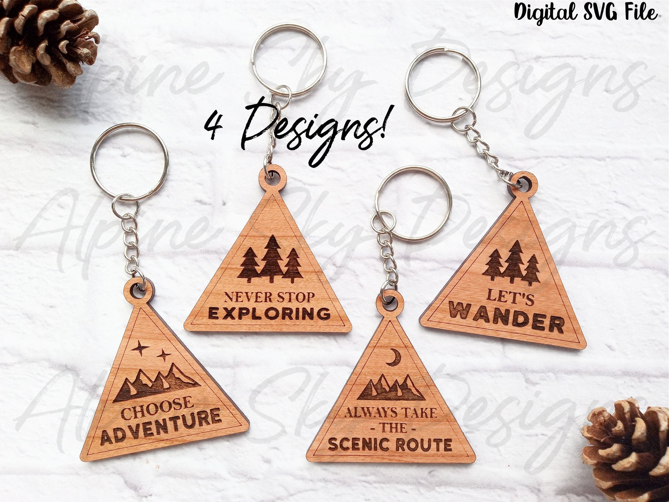 Adventure Keychain SVG Keychain Files Key Chain Etsy UK