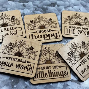Motivational Fridge Magnets SVG Bundle Glowforge Laser Files Magnet SVG Bundle Motivational Quotes Positive SVG Files Laser Magnet Svg Files