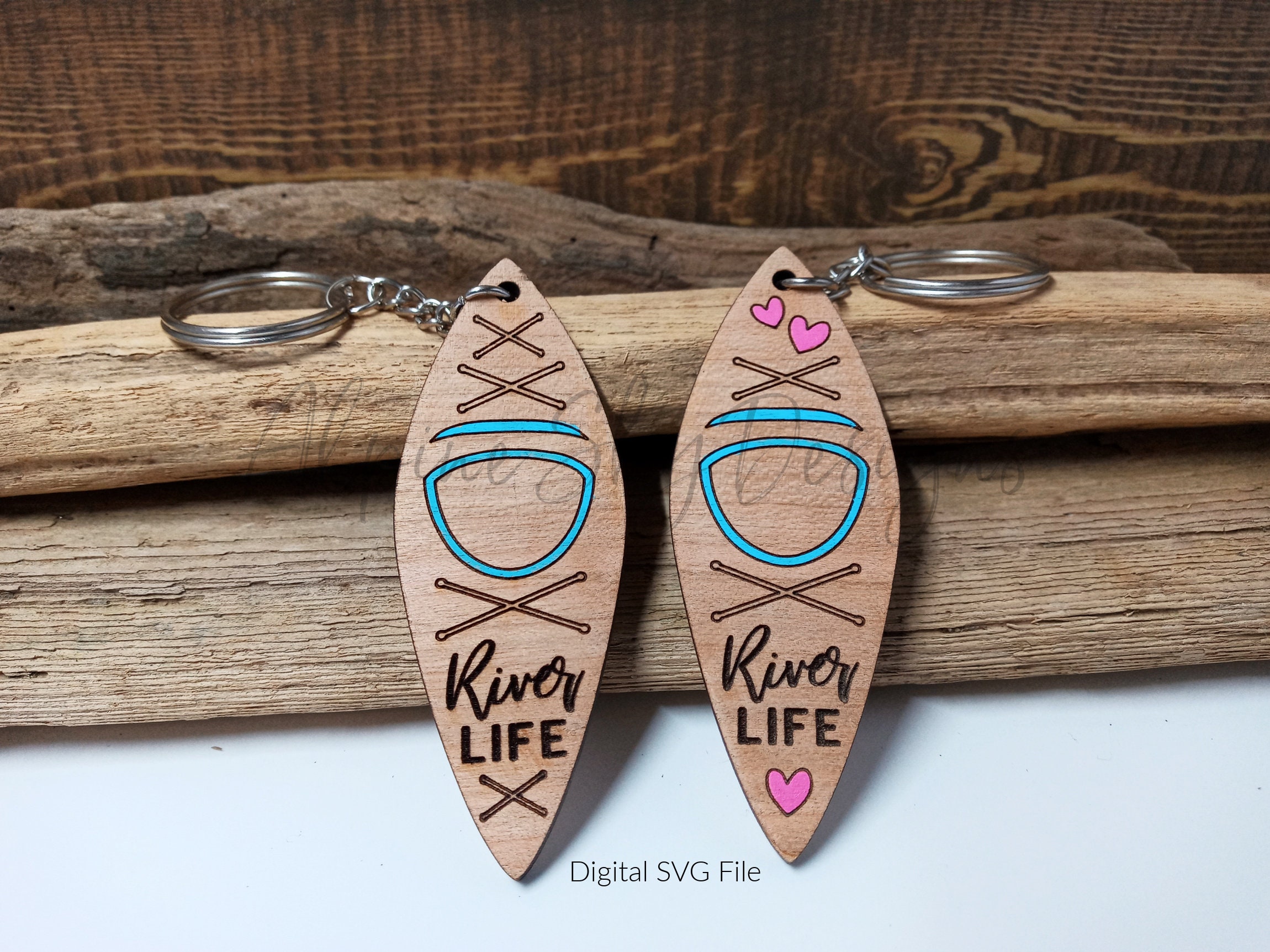 Kayak Keychain SVG Kayaking Keychain SVG River Life Svg Etsy
