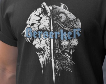 Berserker Bär Krieger Odins Nordische Mythologie Walhalla Wikinger Unisex Jersey Short Sleeve T-Shirt