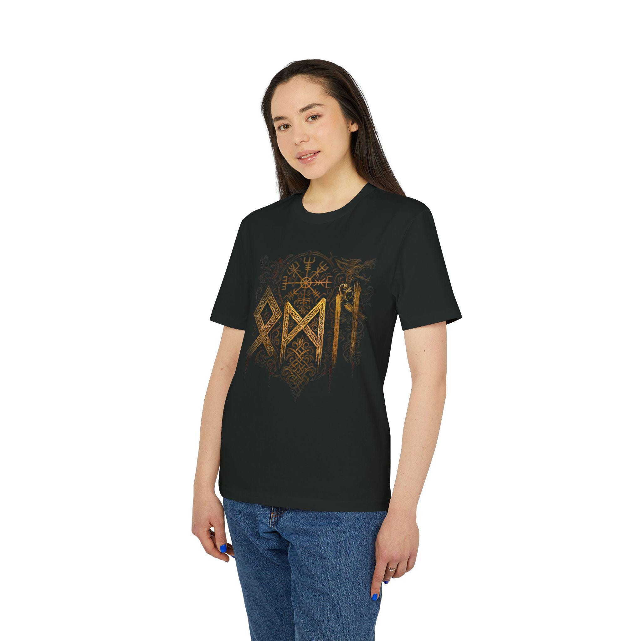Valhalla Lettering Valhalla Odin Lettering Vegvisir Rune Circle Norse Mythology Vikings ...