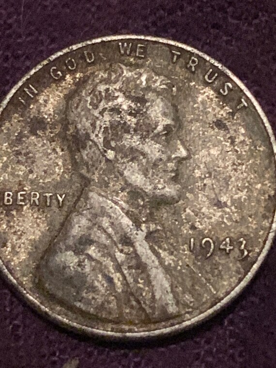 1943 steel Lincoln wheat penny Etsy
