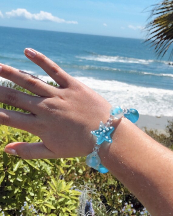 Starfish Bracelet | Costal Marine Bracelet  | Chunky Beach Jewelry | Starfish Design | Ocean-inspired Gift  | Summer Jewelry | Boho Bracelet