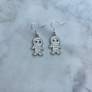 Halloween Mummy Earrings | Halloween Costume Earrings | Spooky Earrings | Halloween Gifts