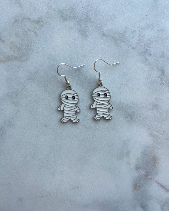 Halloween Mummy Earrings | Halloween Costume Earrings | Spooky Earrings | Halloween Gifts