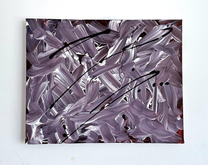 Original Abstract Painting on Canvas 20x16" Acrylic by M