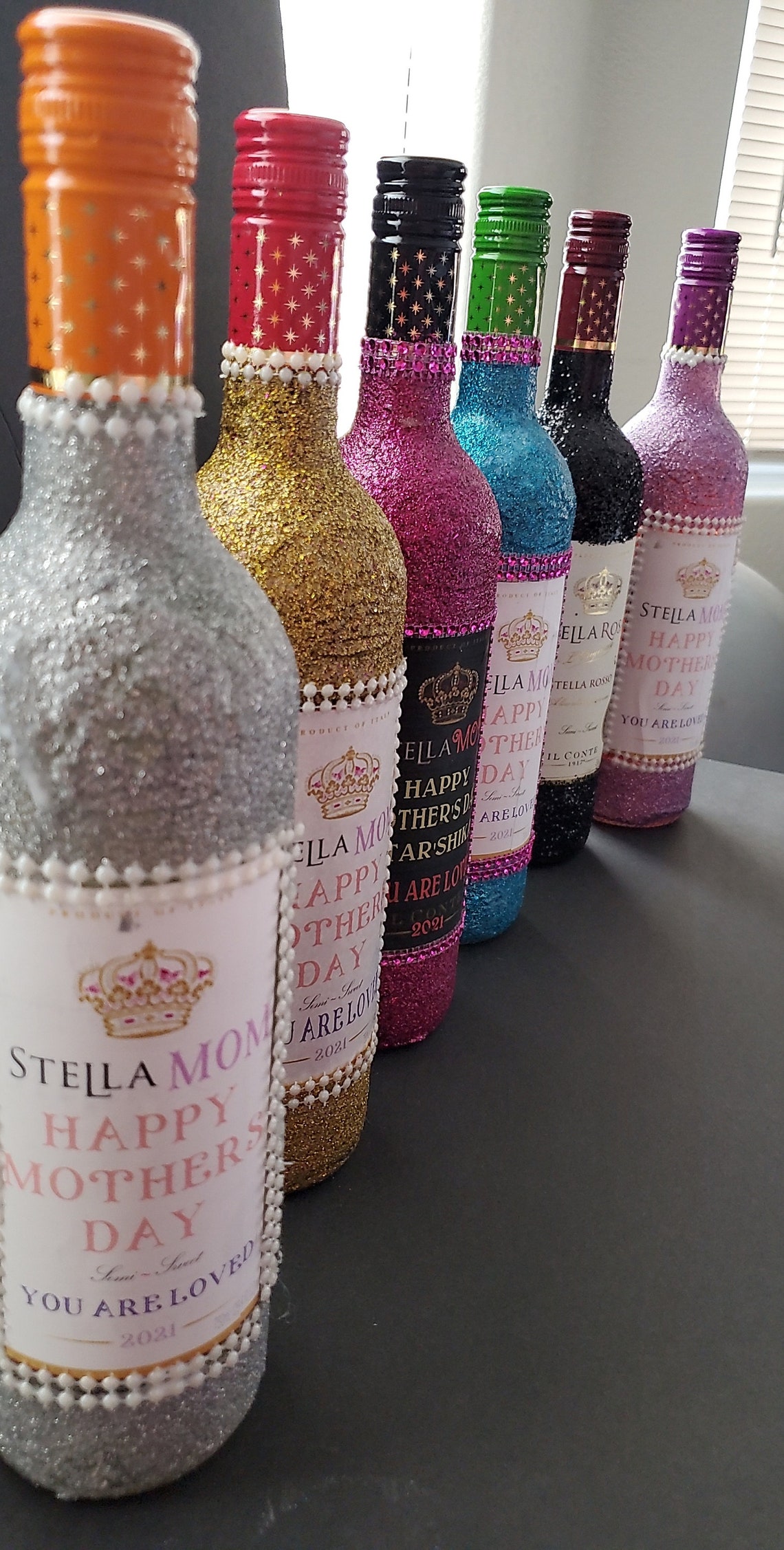 Custom liquor bottles with custom labels Etsy