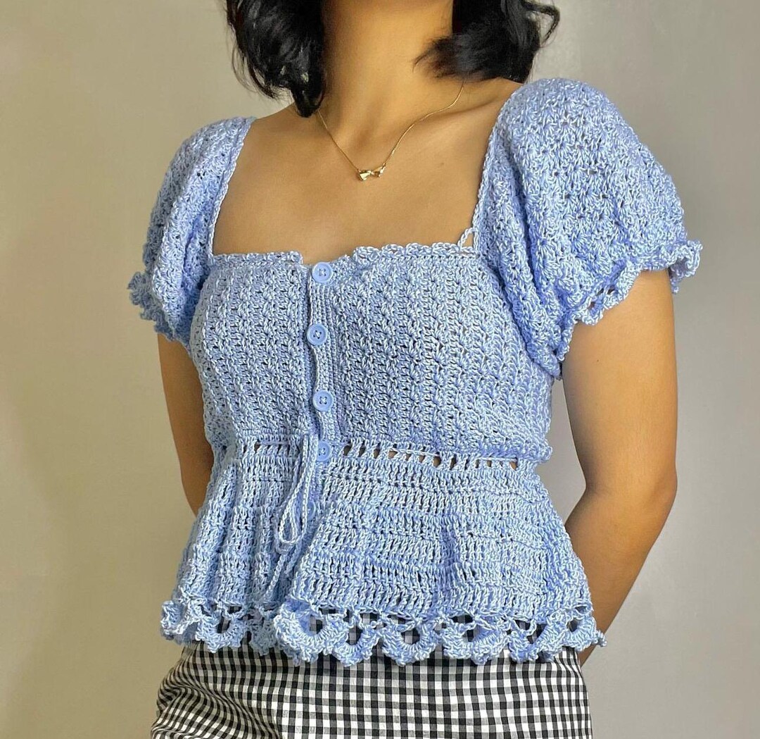 milkmaid 100% cotton white spaghetti embroidery crochet top tied... m ,,, main image 0